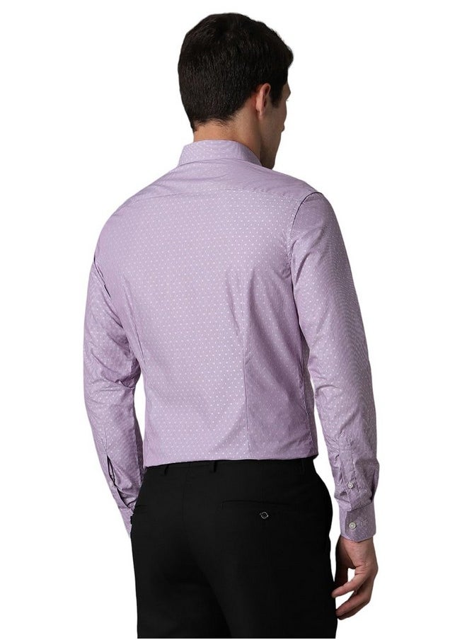 LOUIS PHILIPPE - Louis Philippe Men's Slim Fit Shirt (LPSFMSLFR05296_Purple - Image 1