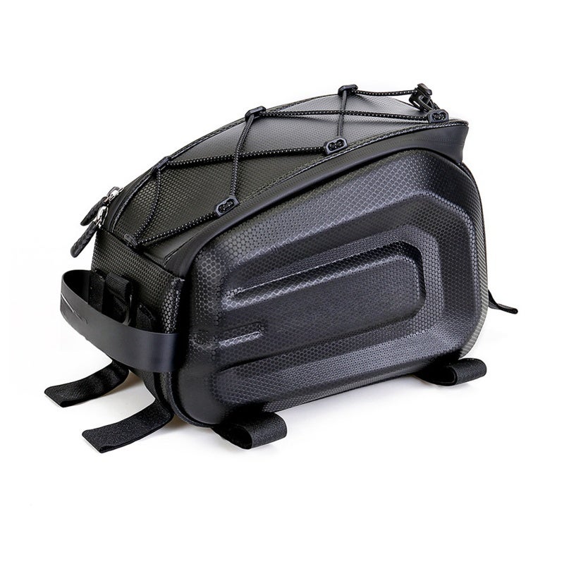 WILD MAN Bicycle Bag for Mountain Bikes Ebikes with Water-Resistant Fabric - Enhanced Storage Bike Rack Bag with Quick-Release Mount for Night Ride Safety - Image 1