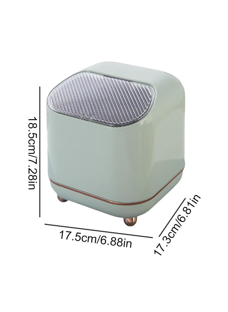 Furret Furret Small Pushtype Trash Bin Student Desk Office Home Living Room with Lid Multifunctional Waste Paper Basket Storage  - Image 4