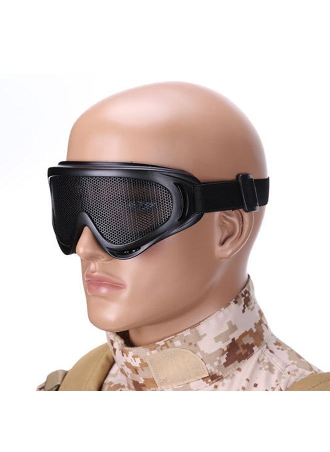 Mesh Goggles Metal Anti Fog Safety Goggles Motorcycle X400 Mesh Goggles Eyesight Shield Headband Googles