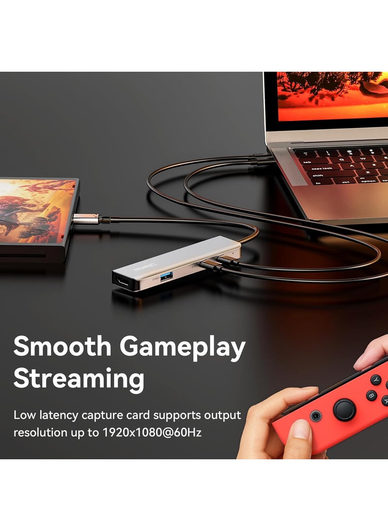 Ulanzi HDMI Audio Video Capture Card 1080P Cam Link Game Audio Adapter DP to HDMI USB 30 Record Device for Streaming Live Broadcasting Video Conference Teaching Gaming  - Image 3