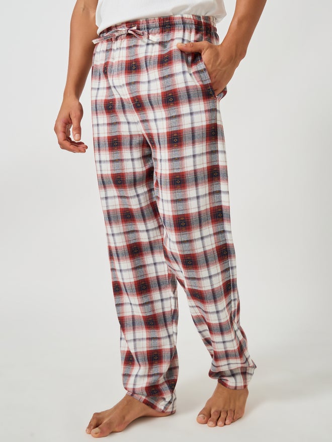 Styli Styli Checked Woven Straight Pyjama with Drawcord  - Image 1