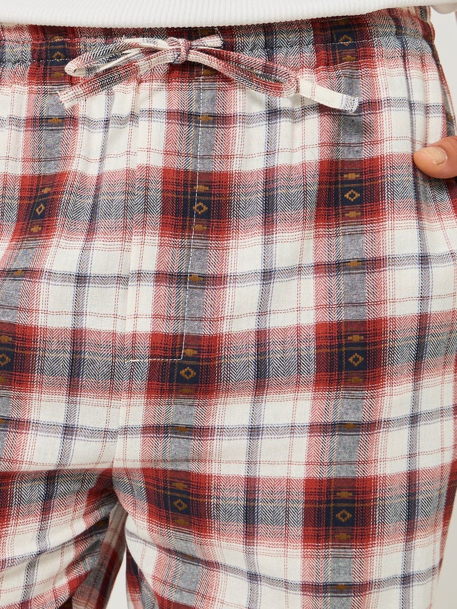 Styli Styli Checked Woven Straight Pyjama with Drawcord  - Image 3
