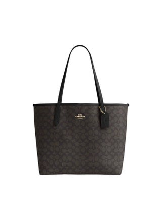 Coach City Tote Bag In Signature Canvas Women's Fashion Versatile Large Capacity Large Size Handheld Shoulder Bag Tote Bag - pzsku/Z7DA4D3558478412CA858Z/45/1749172897/23355acf-3684-4b22-8985-261c3a3ff1db