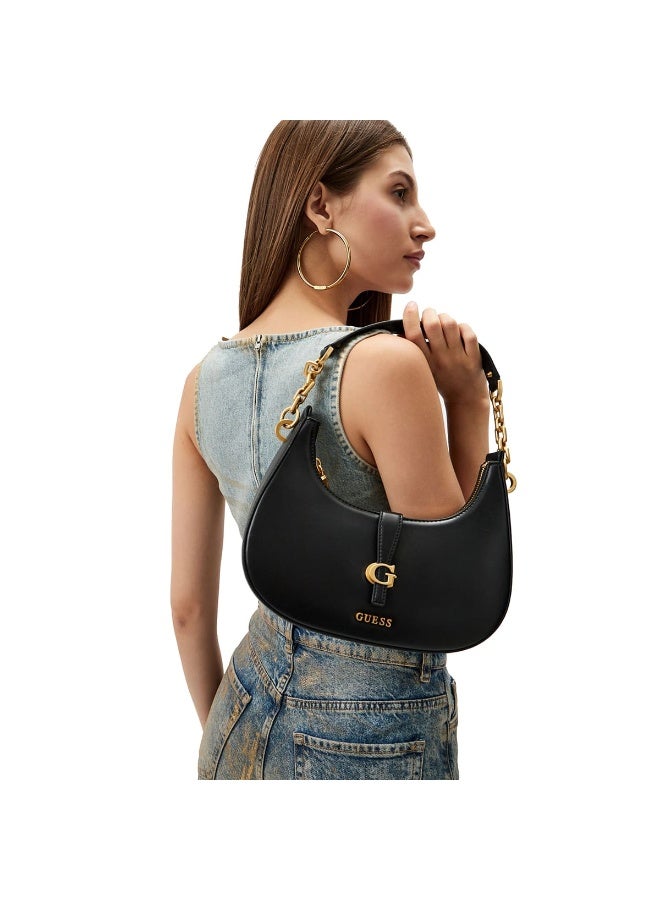 Guess Black Leather Women Shoulder Bag HWVA9329180 BLA - Image 4