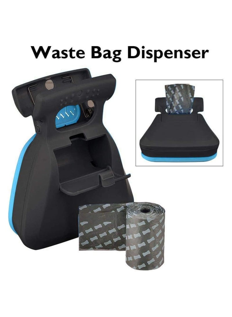 Pet Dog Foldable waste Scooper Picker Portable Pet Clip with 1 Roll Decomposable Bags - Image 5