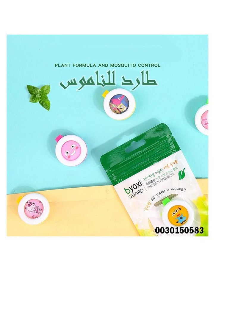 ماركة غير محددة - 4 قطعة من طارد الناموس والحشرات أشكال مختلفة مشبك تثبيت بلاستيكي قابل لاعادة الاستخدام للاستخدام في الاماكن المغلقة والمفتوحة، مضاد للماء وطارد للزيوت الاساسية للأطفال والكبار - Image 1