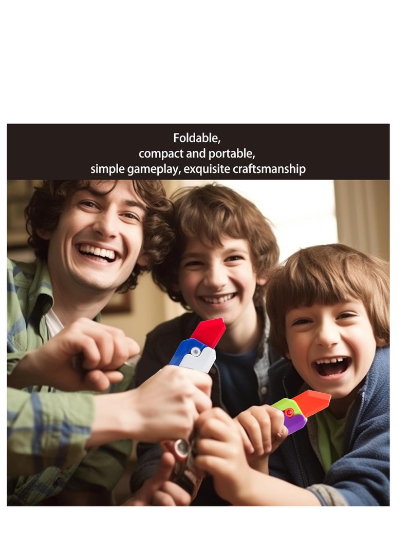 ECVV 2PCS 3D Printed Fidget Knife Toys Glow in The Dark 3D Gravity Plastic Carrot Knife Toy EDC Anxiety Stress Relief Turnip Toys Gift for Kids Adults - Image 4