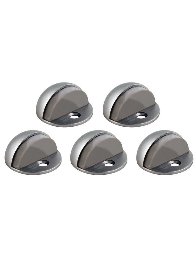 Design House 181883 Dome Door Stop, 5-Pack, Satin Nickel - Image 1