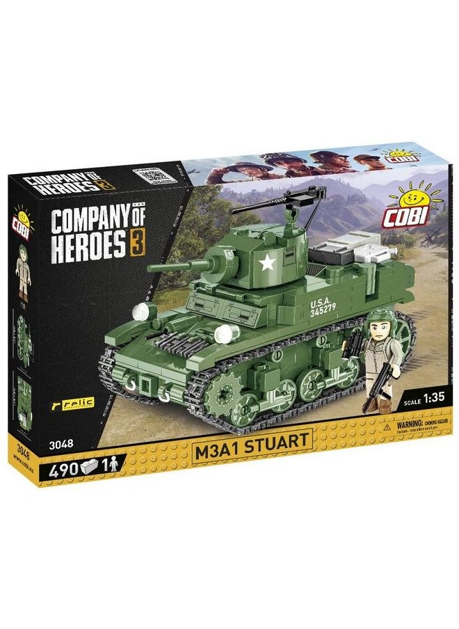 COBI Company Of Heroes 3 M3A1 Stuart Tank  - Image 3
