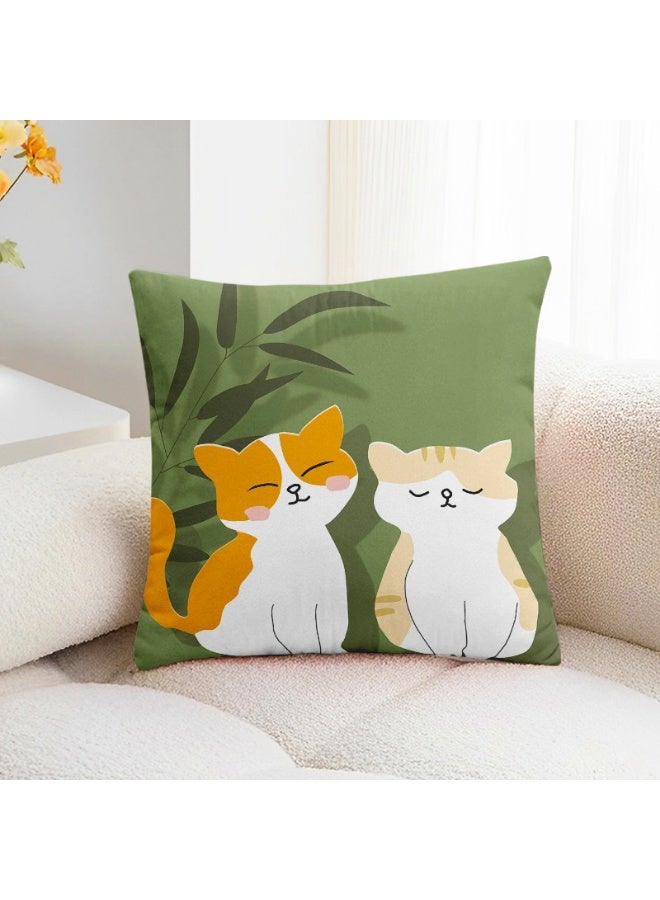 Betaoby 4-Piece Pillowcase, Pillowcase, Modern Decoration Cover 45cm x 45cm, Suitable for Living Room Sofa Bed Pillowcase 18x18 Inches (Double-Sided Pattern) - Image 4