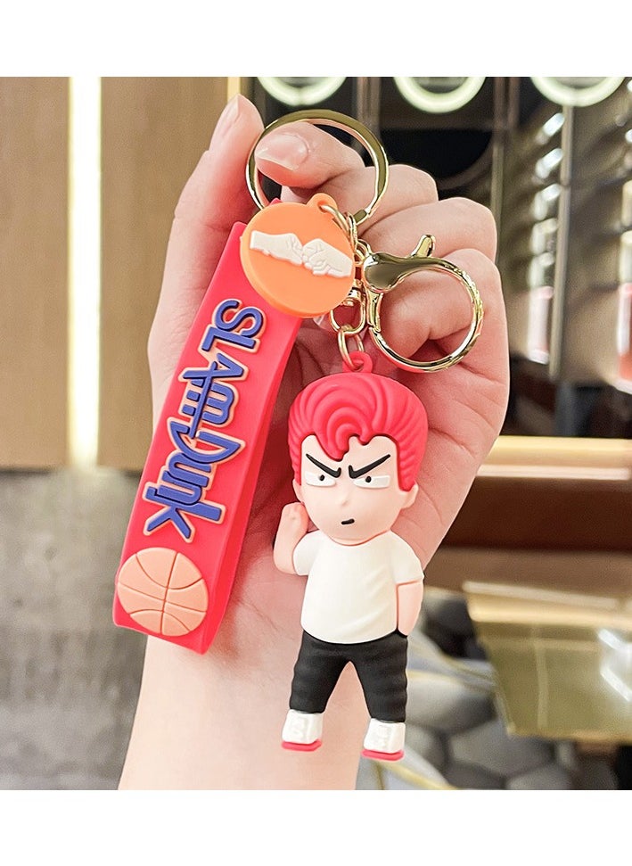 KUYING Creative Slam Dunk Keychain Student Backpack Pendant 