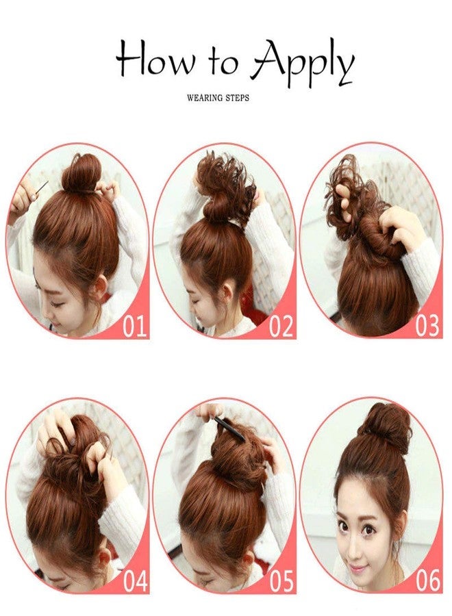 VIVIAN 1PCS Messy Bun Hair Piece Hair Extension With Elastic Rubber Band (Pack of 1, Brown) Hairpiece Synthetic Hair Scrunchies Hair Piece for Women - Image 5