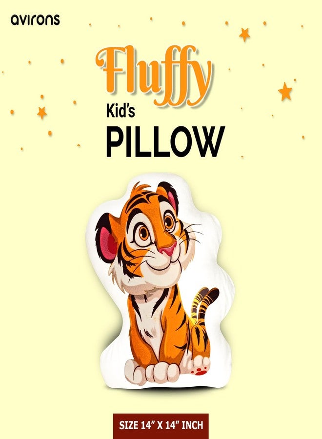 Avirons Plush Tiger Pillow for Kids - Soft, Playful, and Snuggly Cushion Perfect for Naptime, Playtime, or Relaxing, Adding Jungle-Themed Fun and Comfort to Every Child - Image 4