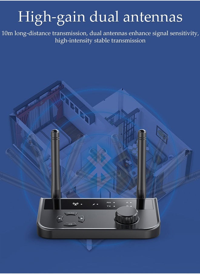 Bluetooth Receiver,Bluetooth 5.3 Car Adapter,Audio Receiver,Two Modes,Apply to Mobile，Pad，TV，Audio，Speaker，110*60*26mm