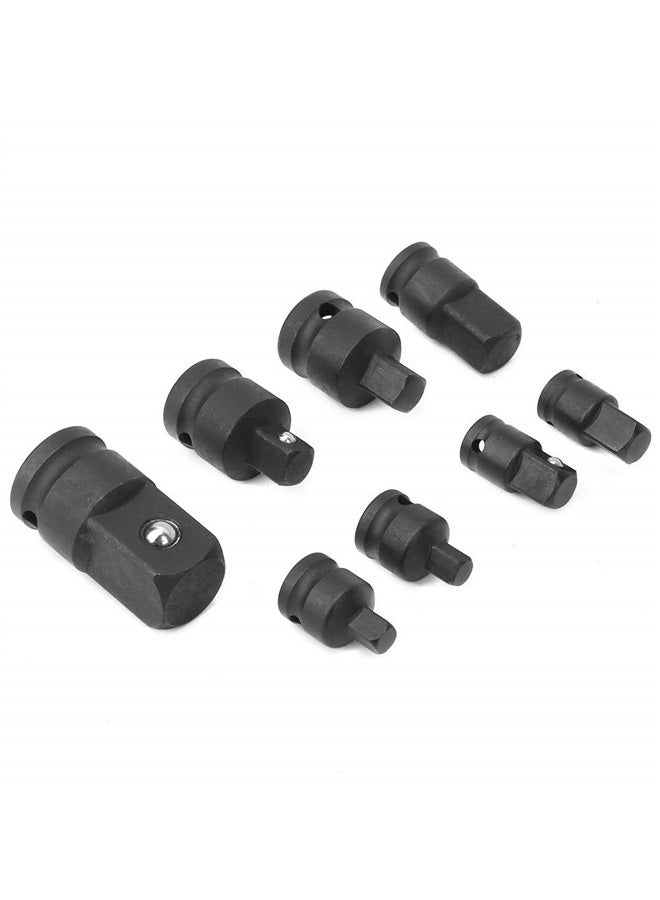 8Pcs Socket Adapter Impact Adapter and Reducer Set Impact Wrench Drive Socket Adapter Converter Reducers Set 360° Rotation Impact  - Image 5