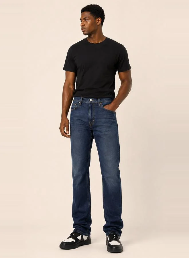 Take Two Men Regular Fit Low Faded Mid Rise Jeans By Falcon