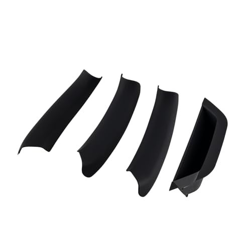 OVANOH 4PCS Black Driver Door Armrest Box and Pull Handle kit Covers Trim Compatible with X3 X4 F25 F26 20112017 Left Side Storage Box - Image 1