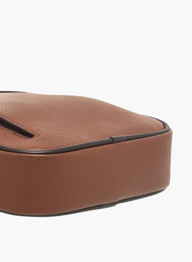 DUCHINI BROWN Men Solid Adjustable Strap Crossbody Bag for Men | Best Price UAE