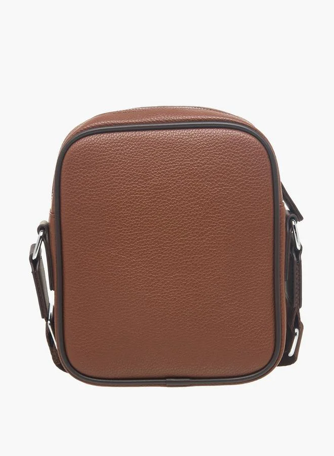 DUCHINI BROWN Men Solid Adjustable Strap Crossbody Bag for Men | Best Price UAE