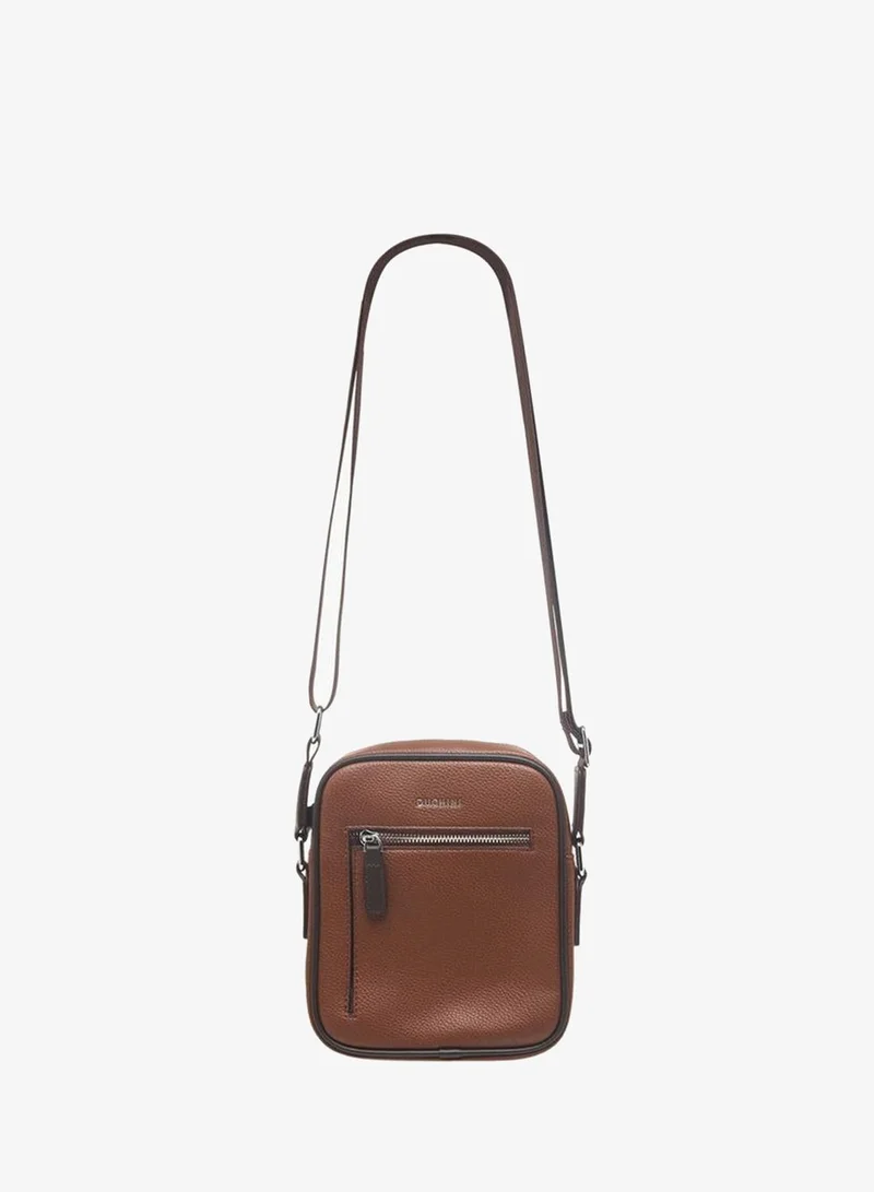 DUCHINI Men Solid Adjustable Strap Crossbody Bag