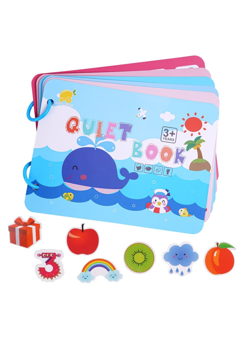 Excefore Busy Book for Toddlers, Sensory Toys for Kids Preschool Learning Activities Busy Binder Montessori Toys Toddler Activity Book Travel Toys for Kids Ages  - Image 1