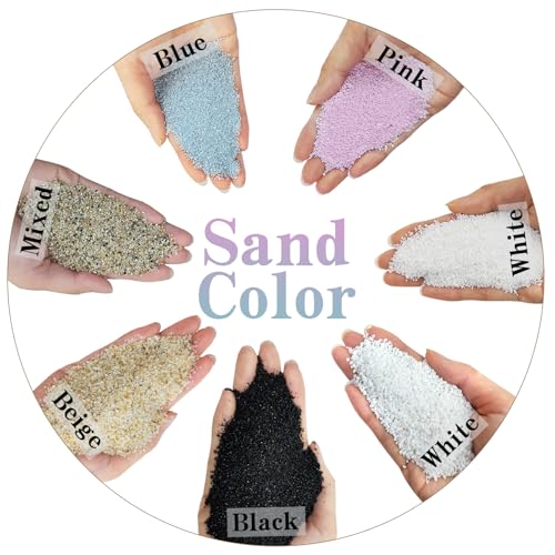 FANTIAN 5 lbs Black AquariumSilica Sand Decorative Aquarium Gravel Substrate for Fish Tank Plants Potted Fire Pits Candle Vase Filler and Crafts - Image 3