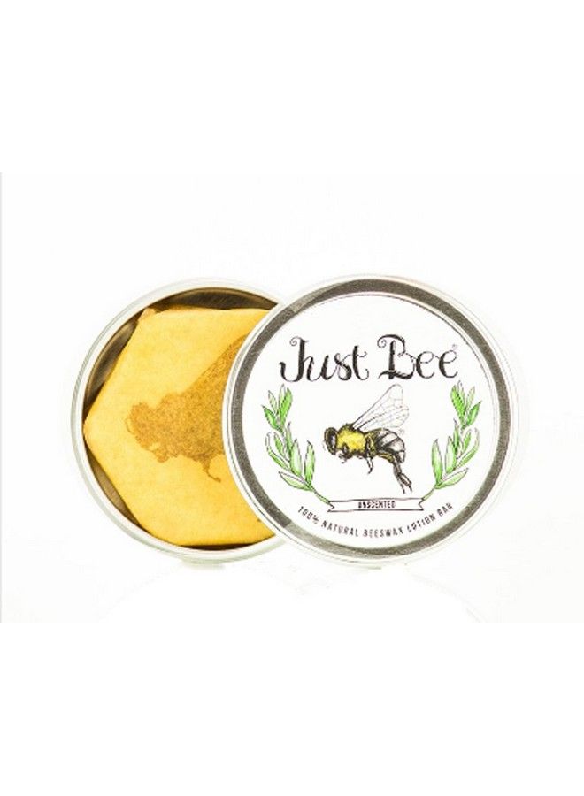 Just bee Naturally Gathered Beeswax Lotion Bar (Unscented) - Image 2