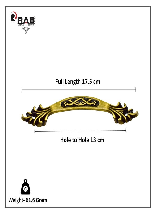 RAB Handle Zinc Kitchen and Office Drawer/Cabinet/Door/Wardrobe, Furniture Handle, Pull Handles, Drawer Handles (Code:- S81, Finish:- Antiq, Size:- 128mm, Pack of 2 PCS) - Image 4