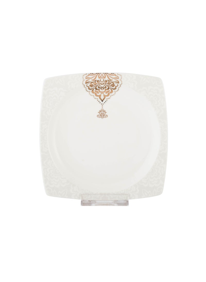 Dania Set of 6 pure white porcelain dessert, fruit and breakfast plates - Image 3