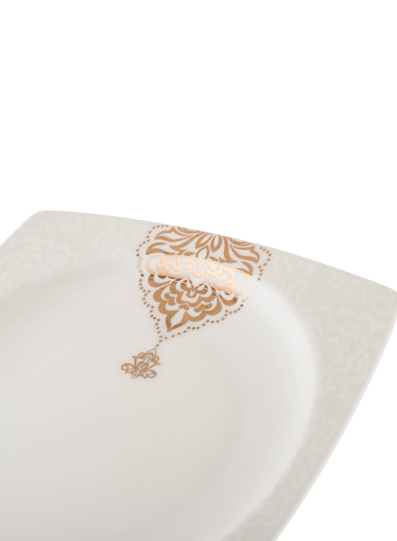 Dania Set of 6 pure white porcelain dessert, fruit and breakfast plates - Image 4