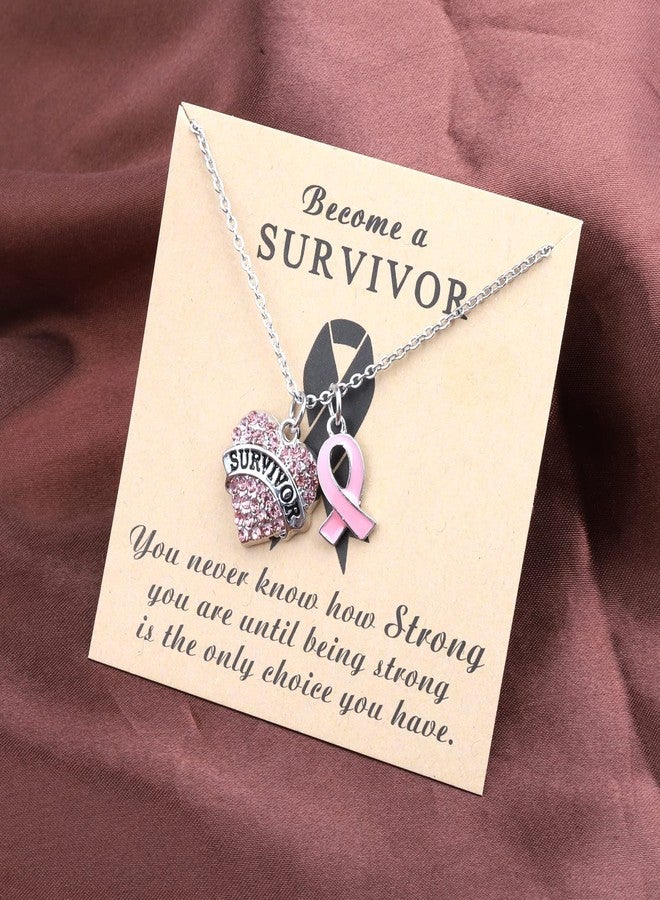 Gzrlyf Stainless Steel Breast Cancer Survivor Necklace (Necklace) - Image 2