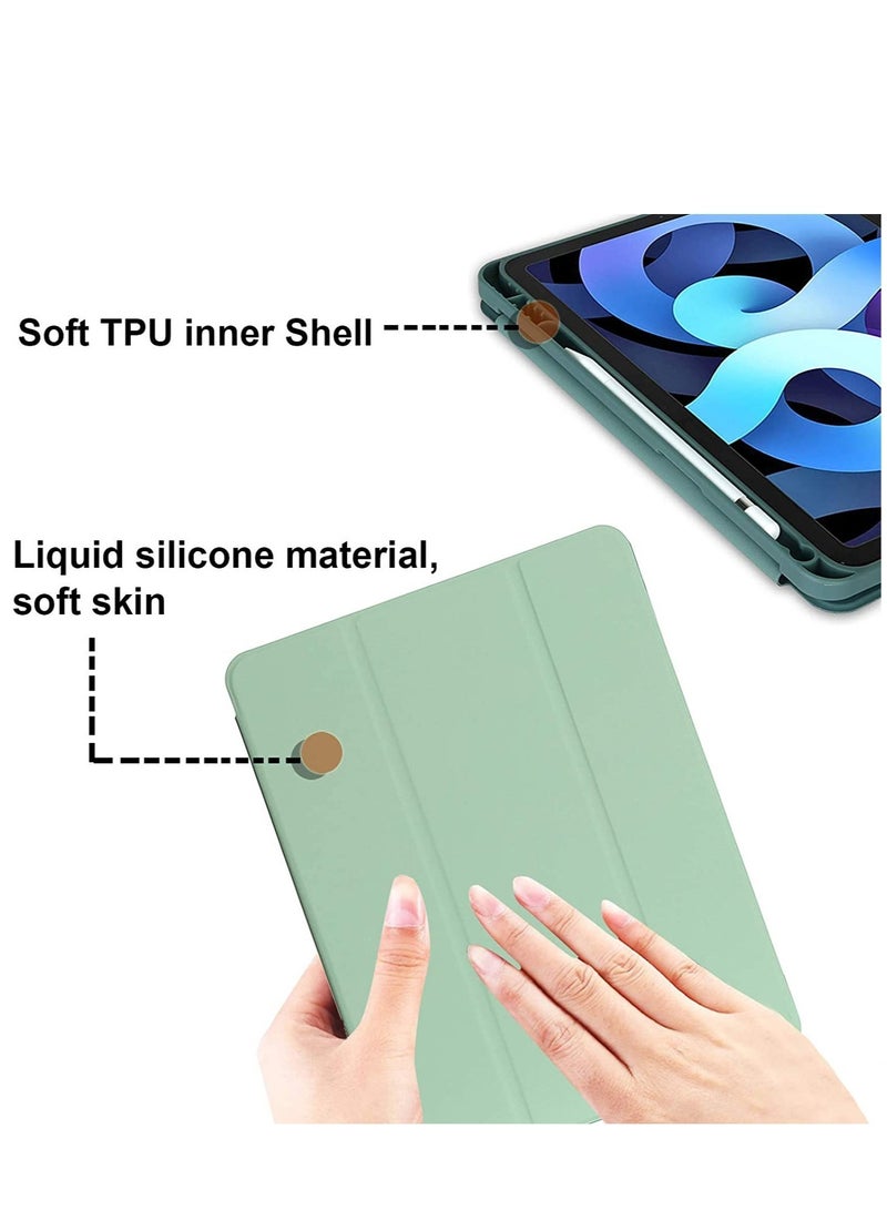 ELTRAZONE Case for New iPad Air 5th Generation (2022)/iPad Air 4th Generation (2020) 10.9 Inch, with Screen Protector and Auto Wake/Sleep Cover, Matcha Green - Image 5