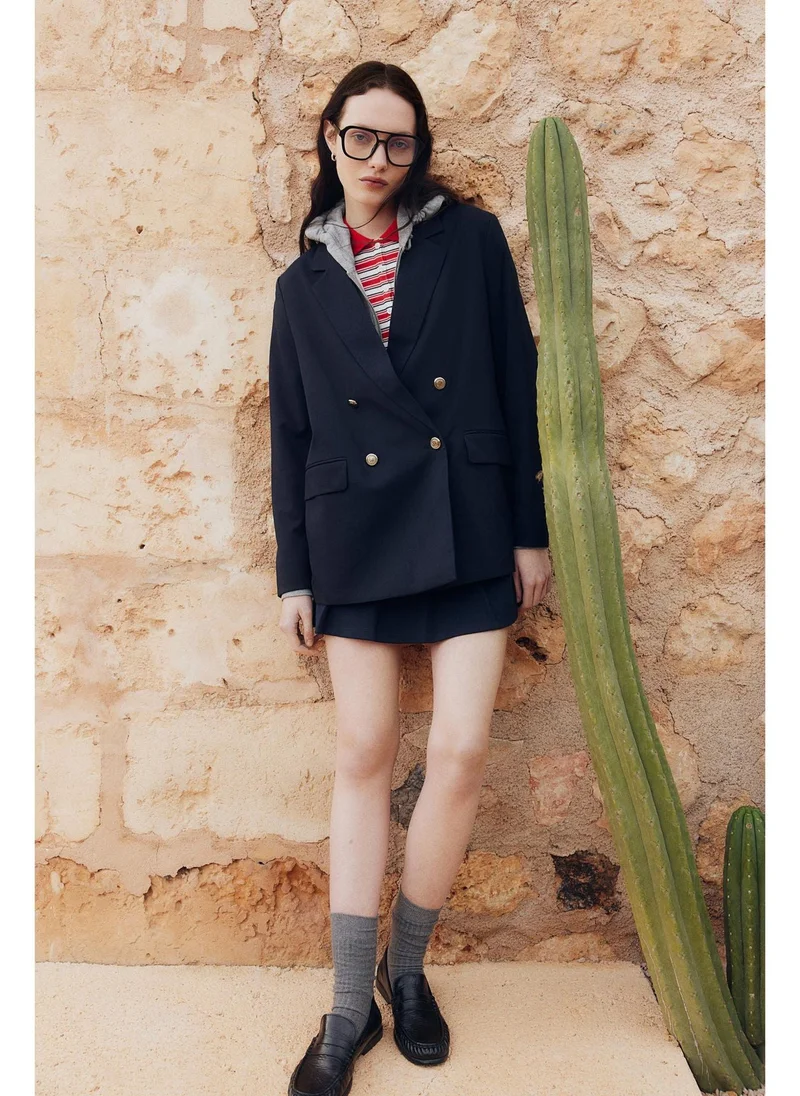 اتش اند ام Double-breasted blazer