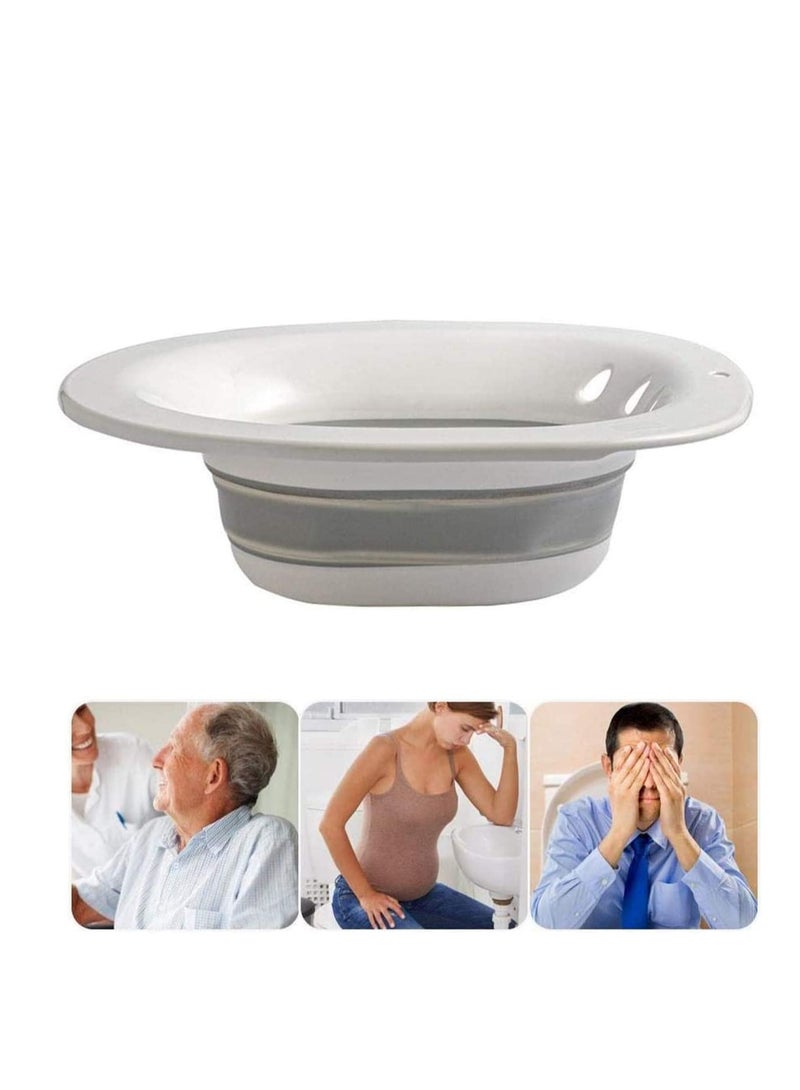 SOLARAE Sitz Bath Over The Toilet Perineal Soaking Bath for Hemorrhoidal Relief Ideal for Post Episiotomy Patients for Pregnant Women for The Elderly - Image 5