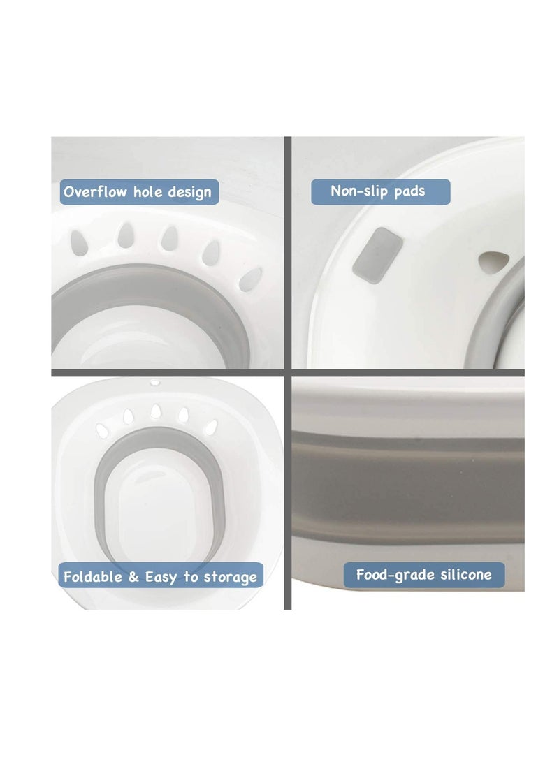 SOLARAE Sitz Bath Over The Toilet Perineal Soaking Bath for Hemorrhoidal Relief Ideal for Post Episiotomy Patients for Pregnant Women for The Elderly - Image 2