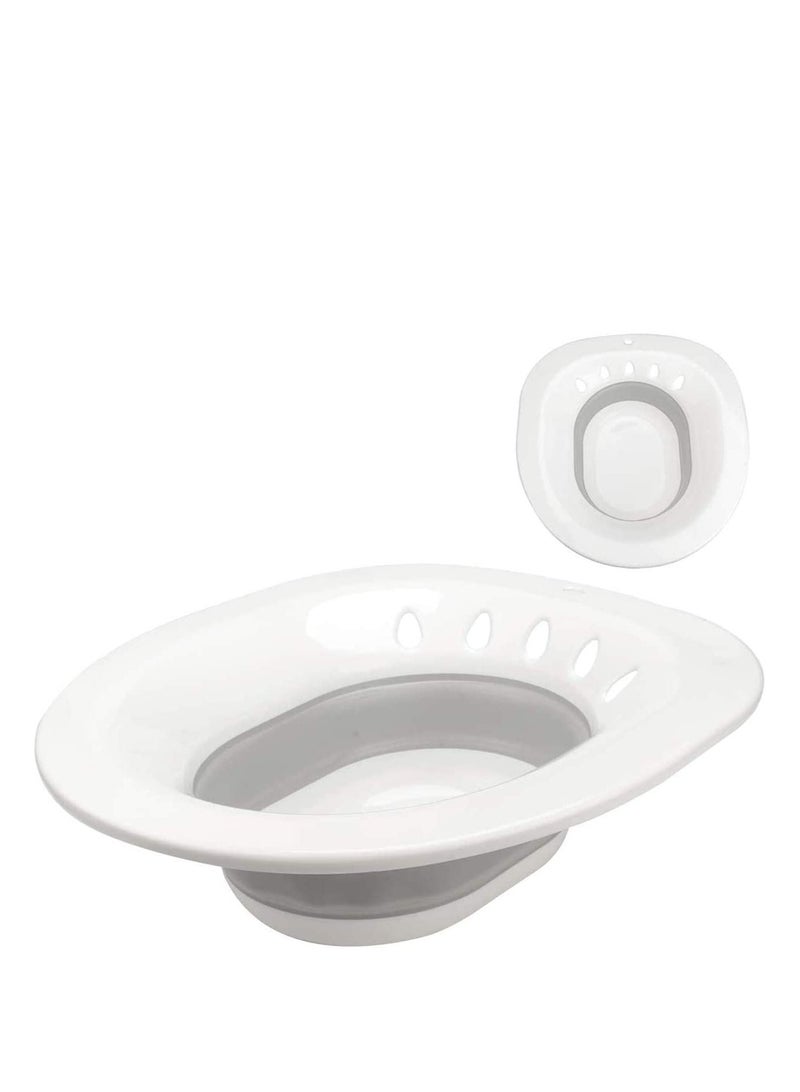 SOLARAE Sitz Bath Over The Toilet Perineal Soaking Bath for Hemorrhoidal Relief Ideal for Post Episiotomy Patients for Pregnant Women for The Elderly - Image 4