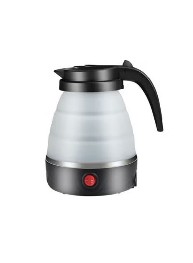 EXCLIFE 600ml Foldable Electric Travel Kettle, Portable Silicone Collapsible Water Boiler And Tea Pot For Camping, Lightweight Mini Electric Kettle With Detachable Power Cord For Easy Storage And Quick Boiling - Image 1