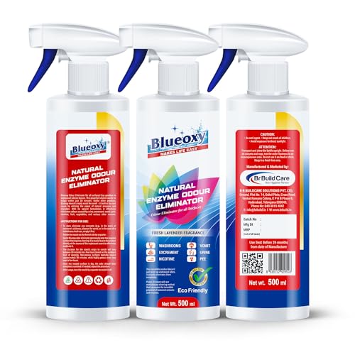 Blueoxy Natural Enzyme Odour Eliminator |Pee & Vomit Odour Remover | Pet Odours |Restroom Odours |Lavender Fragrance | 500 ml - Image 5