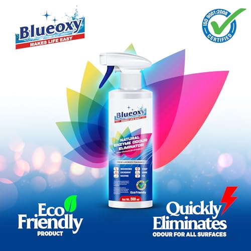 Blueoxy Natural Enzyme Odour Eliminator |Pee & Vomit Odour Remover | Pet Odours |Restroom Odours |Lavender Fragrance | 500 ml - Image 2