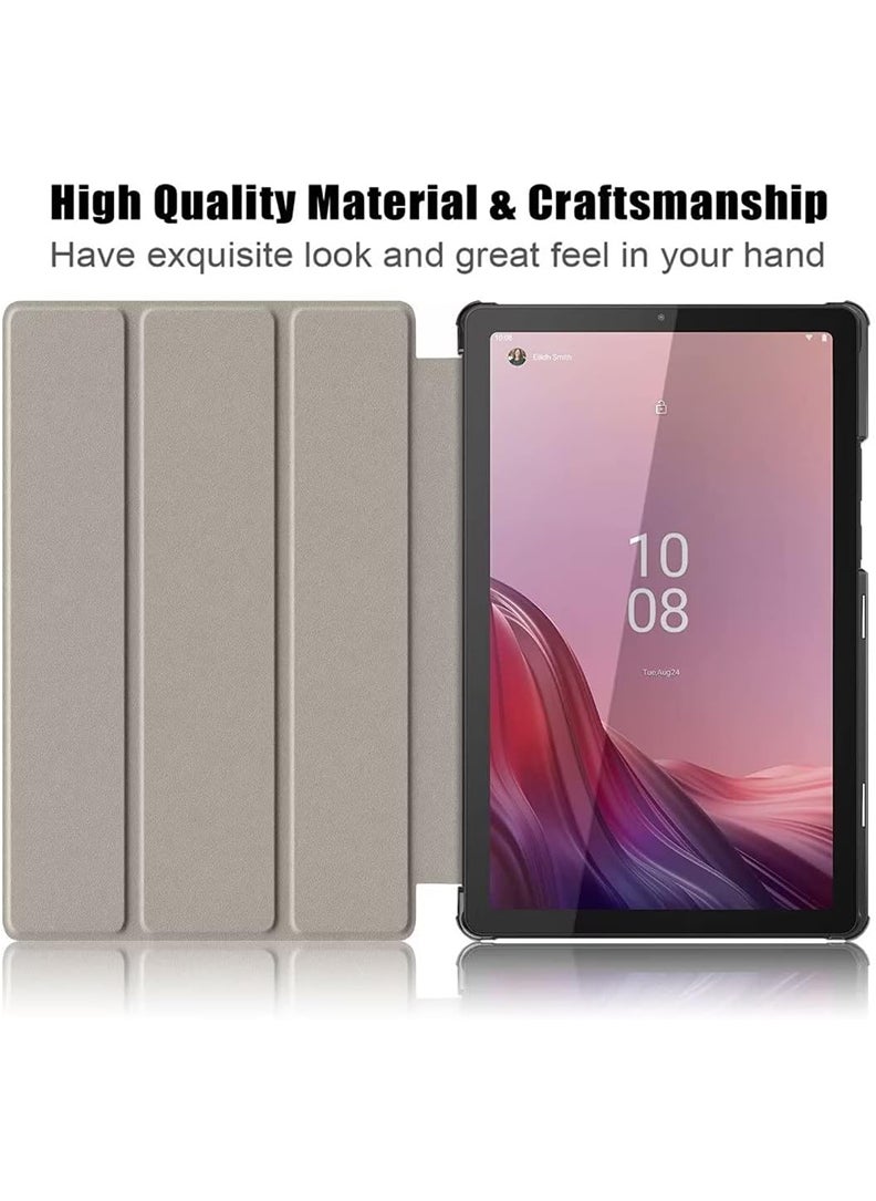 Theodor - Protective Flip Case For Lenovo Tab M9 (2023) With Trifold Stand Auto Wake Sleep Shockproof Cover collage 4 - Image 1