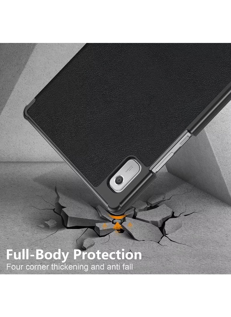 Theodor - Protective Flip Case For Lenovo Tab M9 (2023) With Trifold Stand Auto Wake Sleep Shockproof Cover collage 4 - Image 1