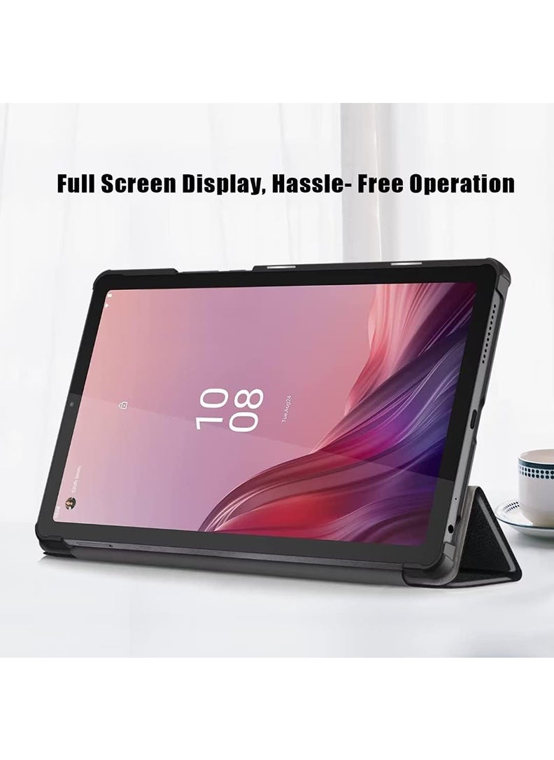 Theodor - Protective Flip Case For Lenovo Tab M9 (2023) With Trifold Stand Auto Wake Sleep Shockproof Cover collage 4 - Image 1