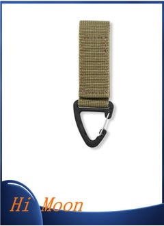 Outdoor Tactical Backpack Buckle 367 Degree Rotating Triangle Buckle Multi Functional Mountaineering Buckle D Ring Keychain For Camping Hiking Soft Webbing Construction Worker
