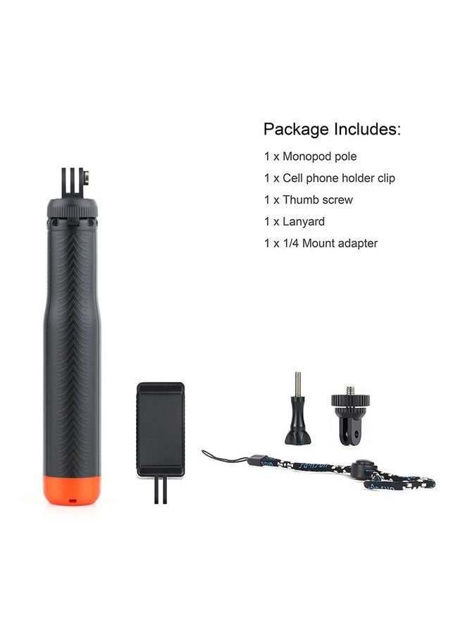 SOONSUN - 4-in-1 Floating Selfie Stick for GoPro Hero 11, 10, 9, 8, 7, 6, 5, 4, 3, Max, Fusion, Session, DJI OSMO, AKASO, Insta360 - Use as Floating Handle, Extendable Monopod, Hand Grip, Tripod Stand - Image 1