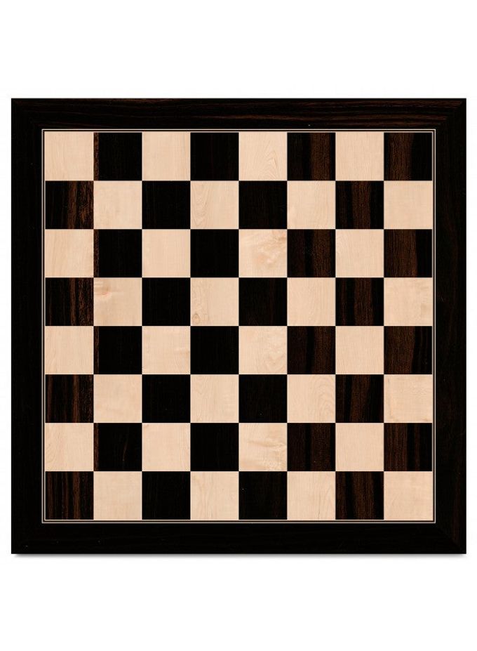 A&A 18.875" Professional Wooden Tournament Chess Board/African Palisander & Maple Inlaid / 2.0" Squares w/o Notation - Image 2