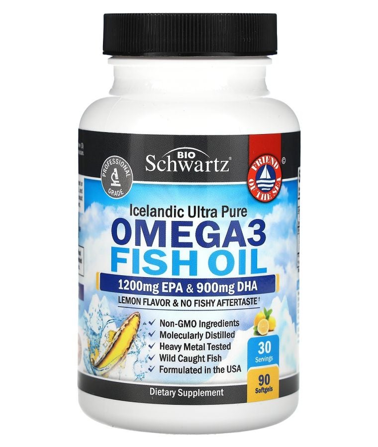 BioSchwartz Omega 3 Fish Oil Lemon  90 Softgels