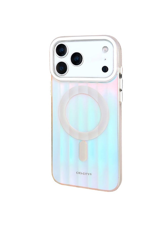 جراب AASHZ لهاتف iPhone 17 Pro Max متوافق مع MagSafe، لون ماكارون، غطاء هاتف من البولي كربونات IMD + TPU - Image 1