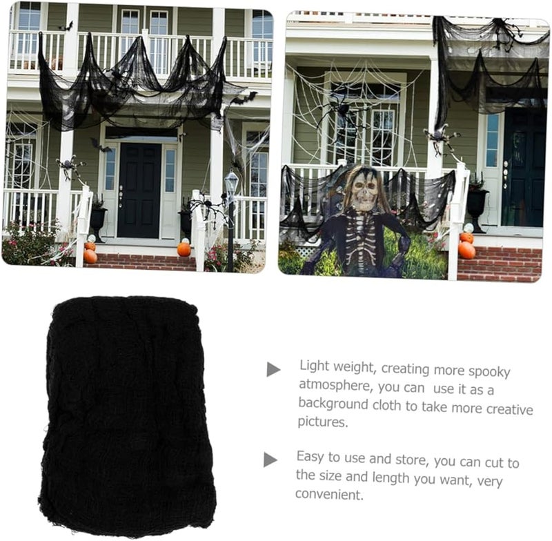 Black Cloth Hanging Halloween Decoration for Spooky Haunted House Party Decor - Image 5