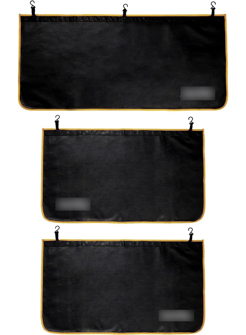 Generic 3-Piece Automotive Magnetic Fender Covers for Mechanics,Car fender accessories Microfiber Leather Car Fender Protector Mats for SUV or Light Trucks  - Image 1
